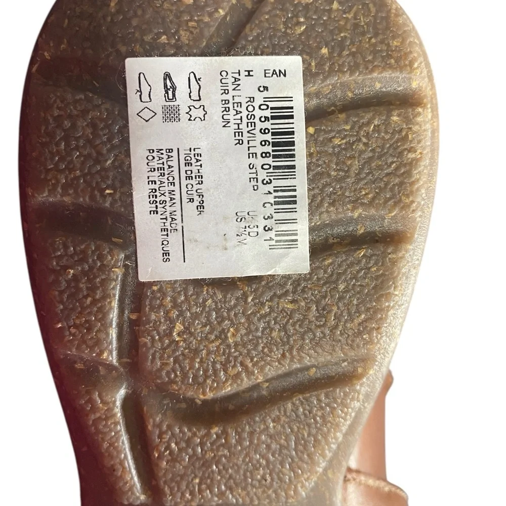 Clarks Women’s 7 1/2 Tan Roseville Step Mary Jane Flat Fisherman Travel Sandal - Picture 5 of 9